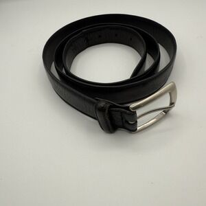 Wilson Men's Size 42 Black Leather Belt 1 1/8" Wide 49" Total Length